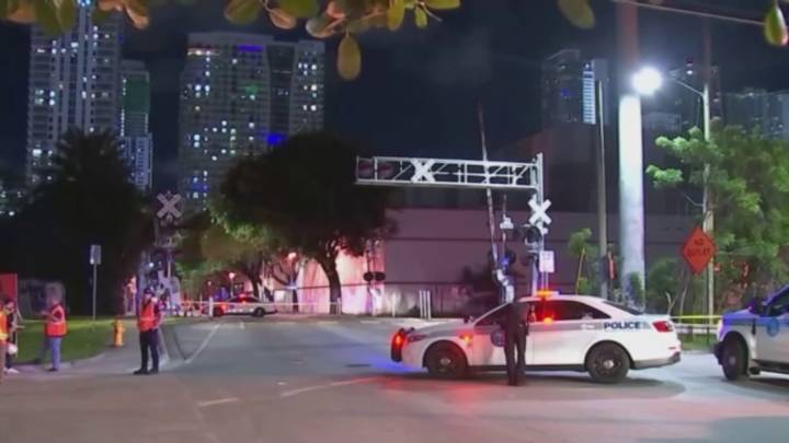 1 in critical condition after train hits them in Miami