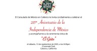 México trasciende fronteras, celebrarán Día de la Independencia en Calexico
