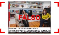 No, esta foto de Katy Perry junto a Cristina no es real: es un montaje