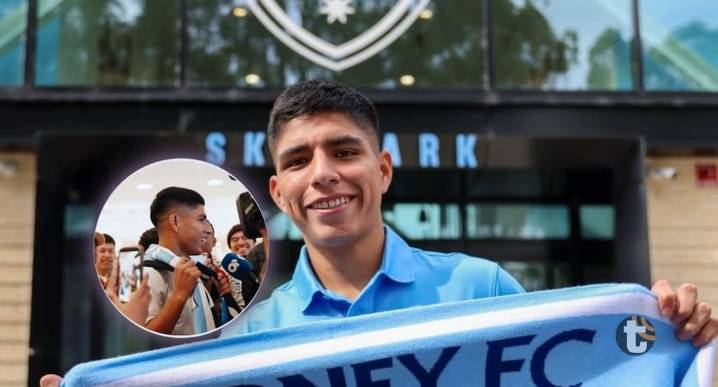 Piero Quispe fue recibido como estrella por hinchas de Sydney FC [VIDEO]