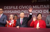 Se llevó a cabo, sin novedad, el Desfile Cívico-Militar alusivo al Inicio de la Independencia de México