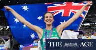 World Athletics Championships: Nicola Olyslagers wins high jump gold for Australia