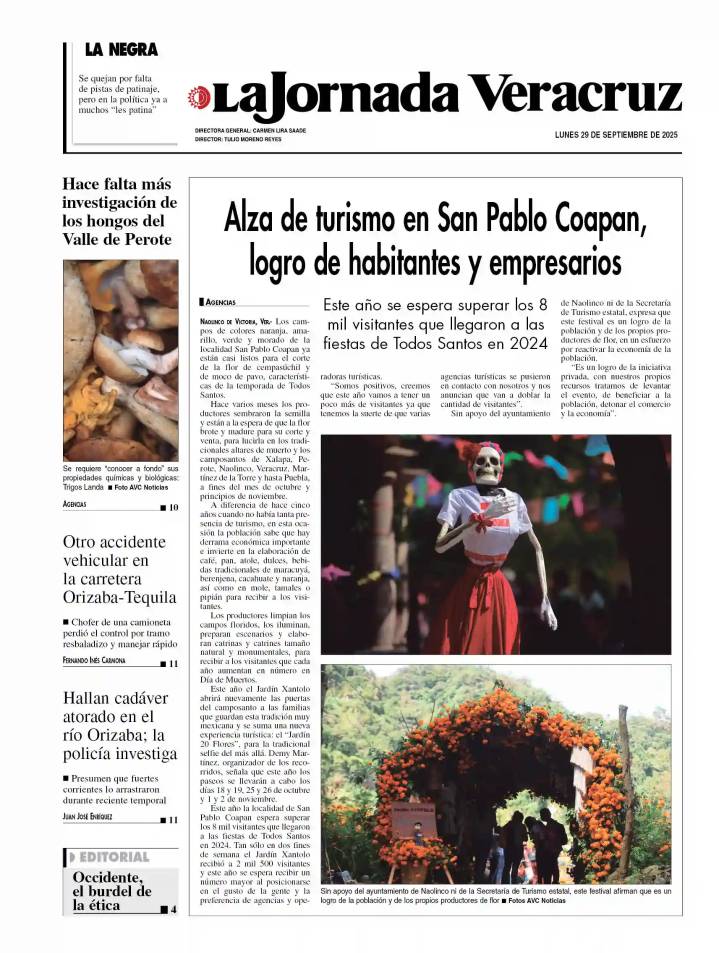 Contraportada del 29 de septiembre de 2025