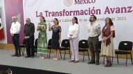 Mexicali recibe a Sheinbaum con protestas por megapuerto y personas desaparecidas