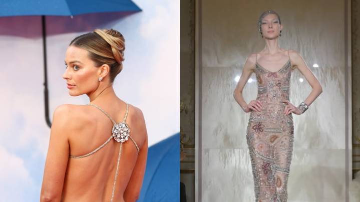 Margot Robbie Goes Sheer in Armani Dress at 'Big Bold Beautiful' Premiere