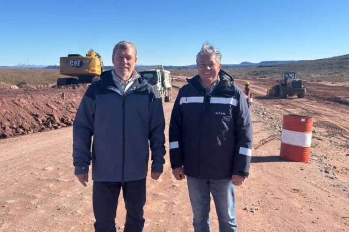 Avanza la obra de asfalto en el sector Cortaderas de la ruta provincial 7