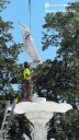 Forsyth fountain returns home to Savannah after restoration