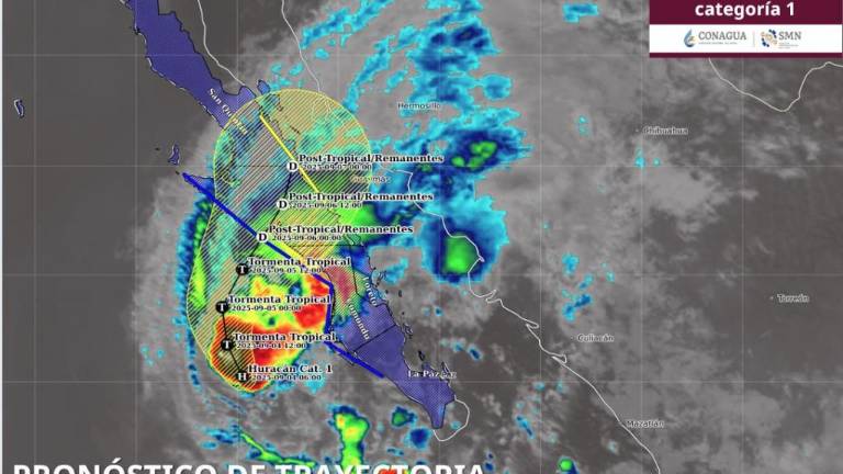 Huracán Lorena se acerca a costas de Baja California Sur