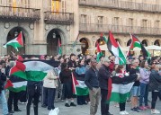 Concentración de protesta contra el ataque de Israel a la flotilla de Gaza