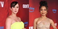 London Thor Shows Off Baby Bump at ‘Gen V’ Season 2 Premiere With Jaz Sinclair & More! | Alexander Calvert, Asa Germann, Cameron Crovetti, Derek Luh, Eric Kripke, Erin Moriarity, Ethan Slater, Gen V, 