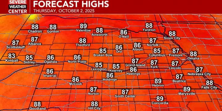 It’s going to be a toasty start to the Halloween month