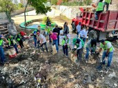 GOBIERNO ESTATAL RECOLECTA MÁS DE 12 TONELADAS DE RESIDUOS DEL RÍO ESPAÑITA