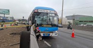 Tragedia en Ate: Dos fallecidos dejó el choque de un bus contra una valla metálica en la Vía de Evitamiento