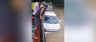 Arroyo arrastró un vehículo en el barrio El Limón