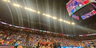 Record crowd watches No. 18 Creighton take on No.1 Nebraska in Omaha