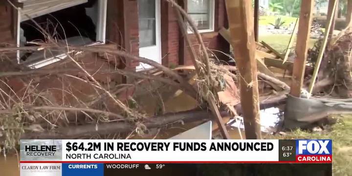 DHS announces $64.2 in Helene recovery funding