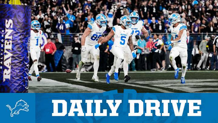 THE DAILY DRIVE: Lions-Ravens showdown among ESPN's most watched ever on Monday Night Football