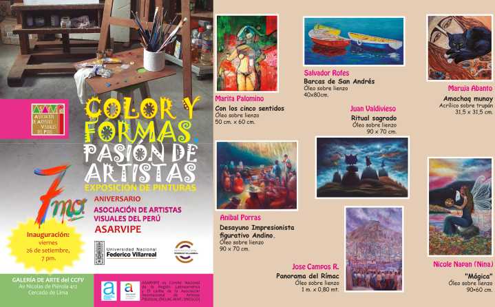 ASARVIPE celebra su 7º aniversario con la muestra colectiva “Color y formas, pasión de artistas”
