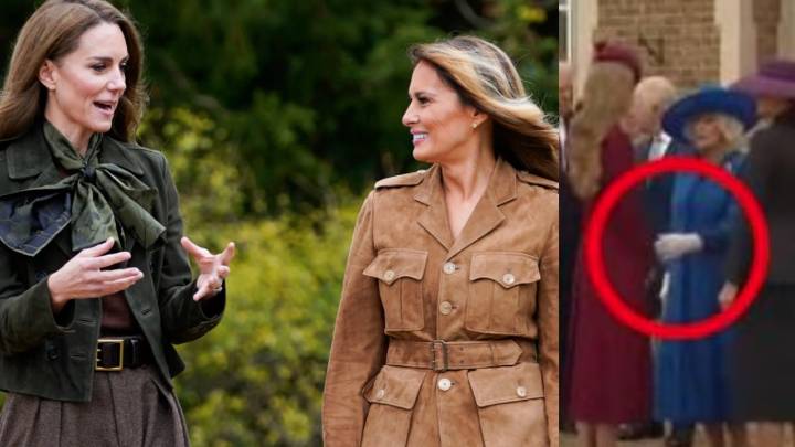 'Overbearing': Lip reader reveals Princess Catherine's telling five words to Melania Trump after Queen Camilla 'shooed' her away from First Lady