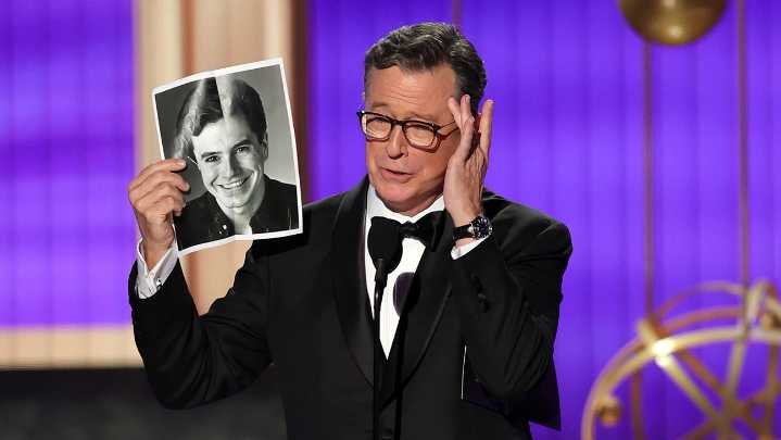 Emmys 2025: Stephen Colbert Hands His Resume to Harrison Ford