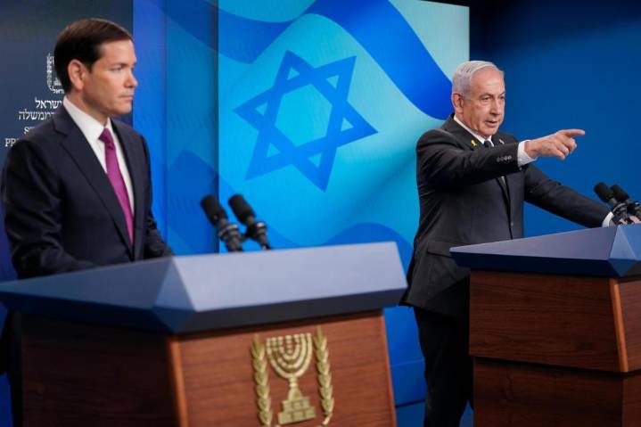 Little daylight between US and Israel evident as Rubio and Netanyahu meet