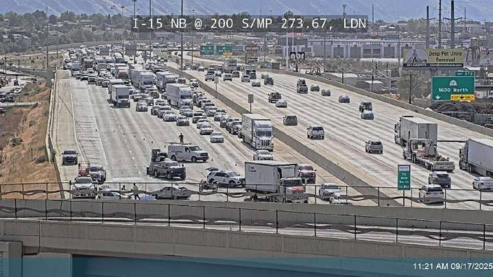 2 injured in Lindon crash that is causing significant delays on I