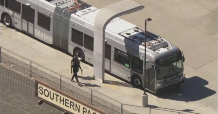 Woman stabs Metro bus rider near North Hollywood station