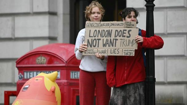 Miles de manifestantes en Londres contra la visita de Trump