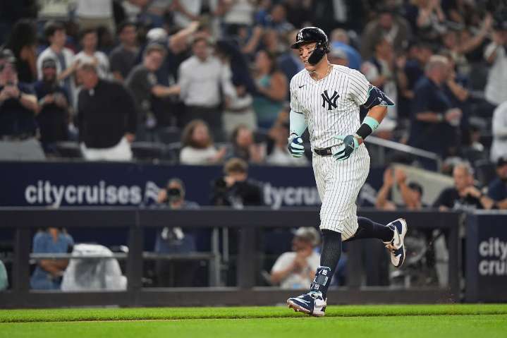 Yankees’ Aaron Judge ties major league record