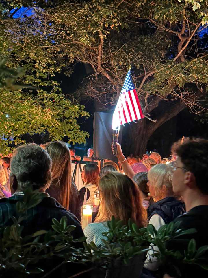 Hundreds Attend Vigil at UNH to Honor Charlie Kirk