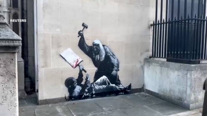 Aparece un nuevo Banksy en la Alta Corte de Londres