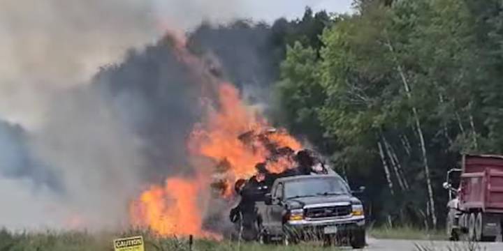 Highway 169 re-opened following Ely truck fire