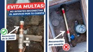 ¡Evita multas! J+ advierte sobre reconexiones ilegales al servicio