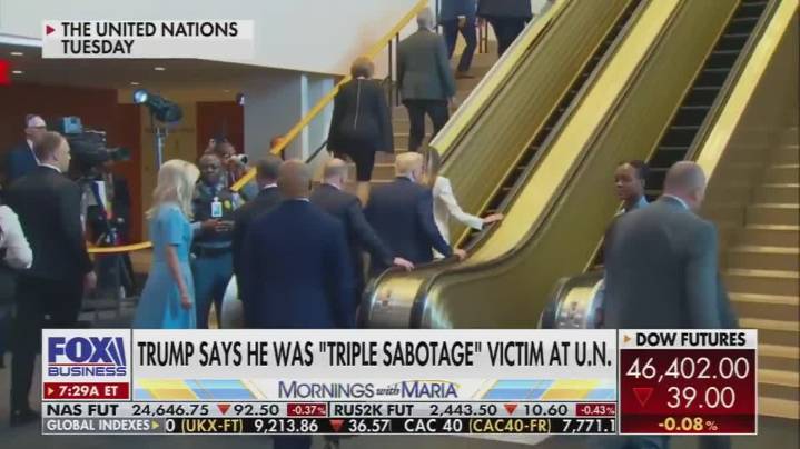 Melania Walking Up An Escalator Is Deemed 'Heroic' On Fox