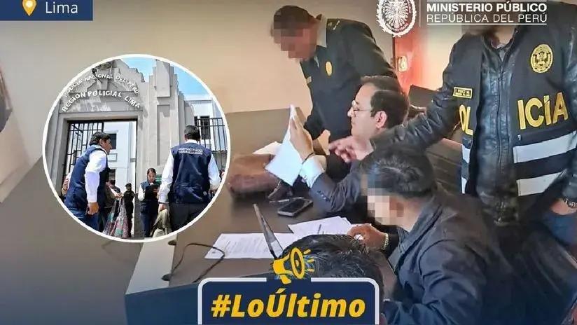 Eficcop realizó diligencias en Comisaría de Manchay y sede fiscal en Lurín en investigación a presuntos vinculados a Santiváñez