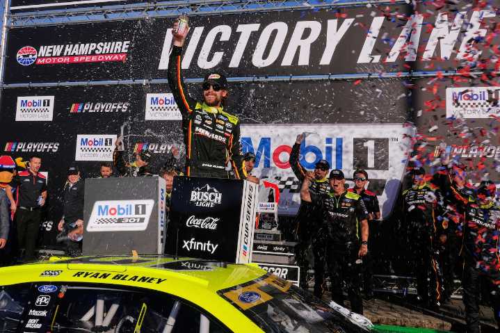 Ryan Blaney opens 2nd round of NASCAR Cup playoffs with New Hampshire win as Penske dominates
