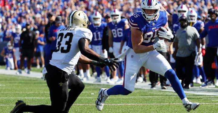 Who was the Saints’ breakout player vs. the Bills?