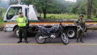 Policía y Ejército recuperaron una motocicleta en vías de Casanare