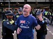 Clashes in Australia’s Melbourne as thousands rally against immigration