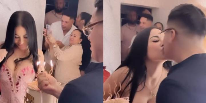 ‘Chechito’ celebra el cumpleaños de Angye Zapata y oficializa su relación con la bailarina