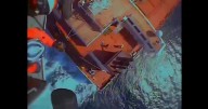Video: Coast Guard crews rescue person suffering medical emergency from freighter on Lake Superior