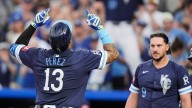 Perez hits 3-run HR in 7-run 1st inning as Royals rough up Scherzer in 20
