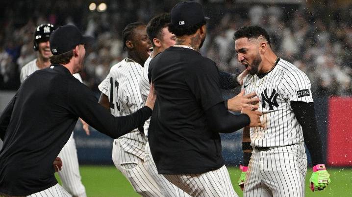 Jose Caballero hits walk-off single in 9th as Yankees clinch playoff berth