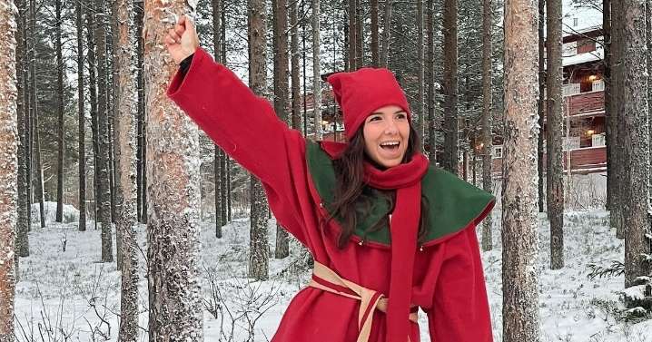 Christmas mad woman, 25, spends two months every year as a Lapland Elf called Jingle
