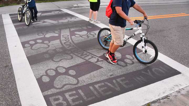 Cocoa: Endeavour Elementary crosswalk painted over after state mandate