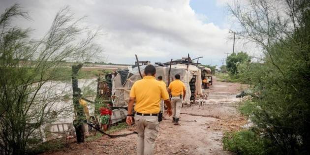 Implementan Plan DN-III en Sinaloa tras lluvias por "Lorena"