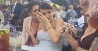 Jilted bride left in tears by abuse as she braves hen do in wedding dress