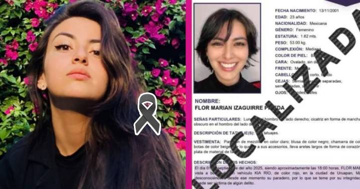 Muere Flor Marian, influencer reportada como desaparecida, tras ser localizada en estado crítico