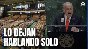 (VIDEO) Humillan a Netanyahu al dejarlo solo hablando durante la Asamblea General de la ONU