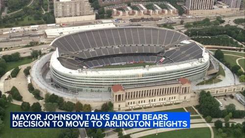 Chicago Mayor Brandon Johnson speaks out after Bears CEO Kevin Warren announces Arlington Heights stadium plans